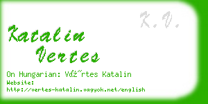 katalin vertes business card